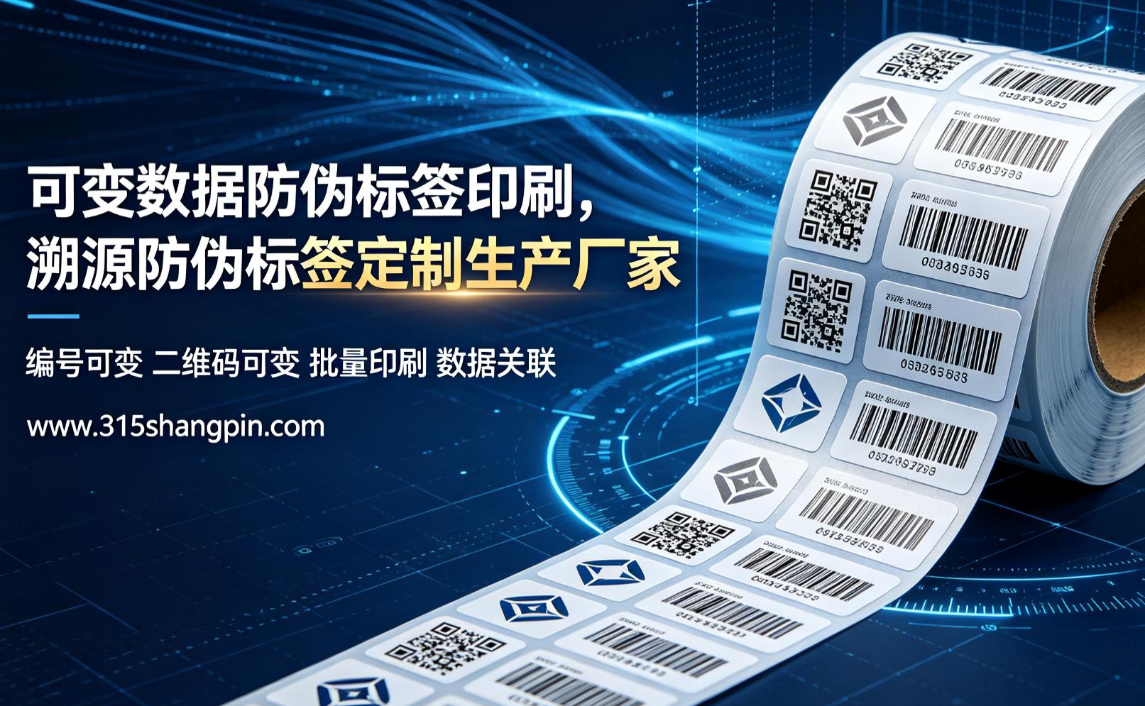 可变数据防伪标签印刷，溯源防伪标签定制生产厂家