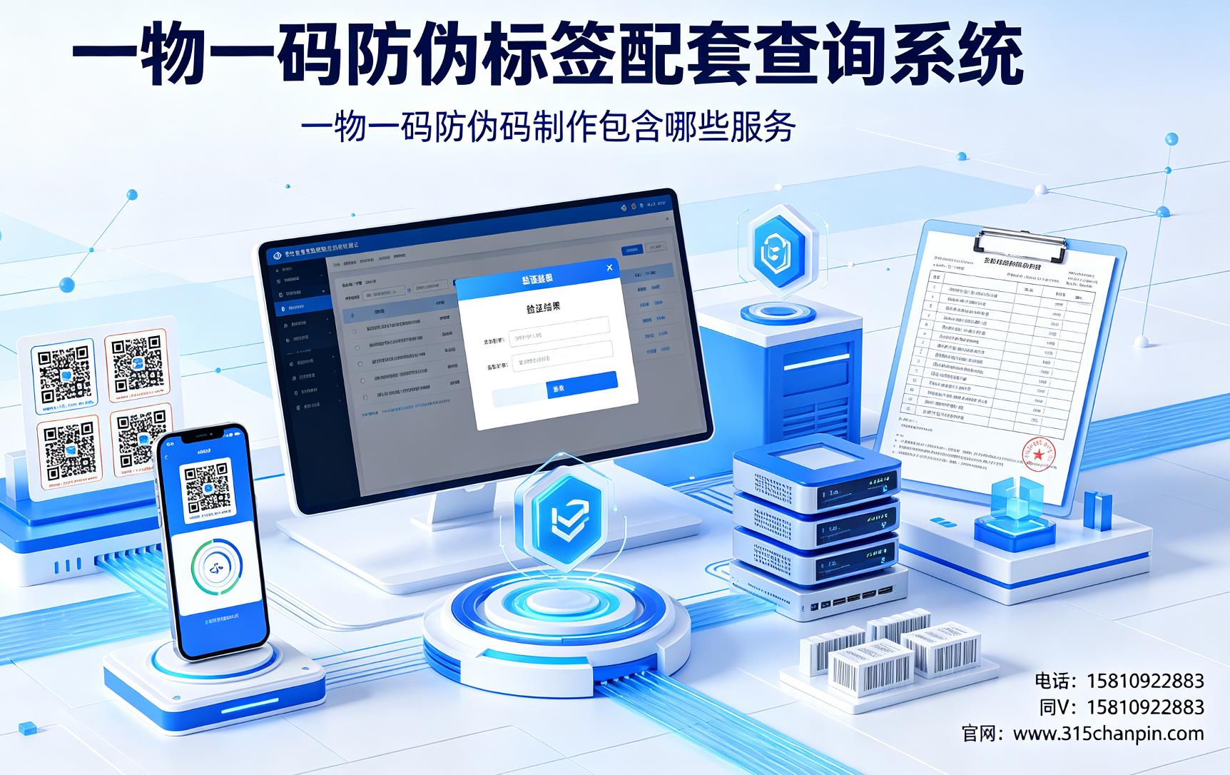 一物一码防伪标签配套查询系统，一物一码防伪码制作包含哪些服务