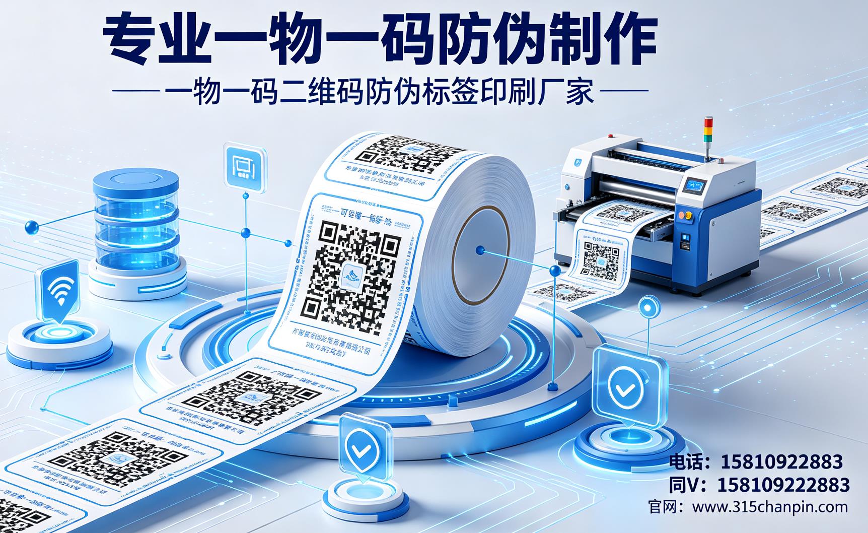 专业一物一码防伪制作，一物一码二维码防伪标签印刷厂家