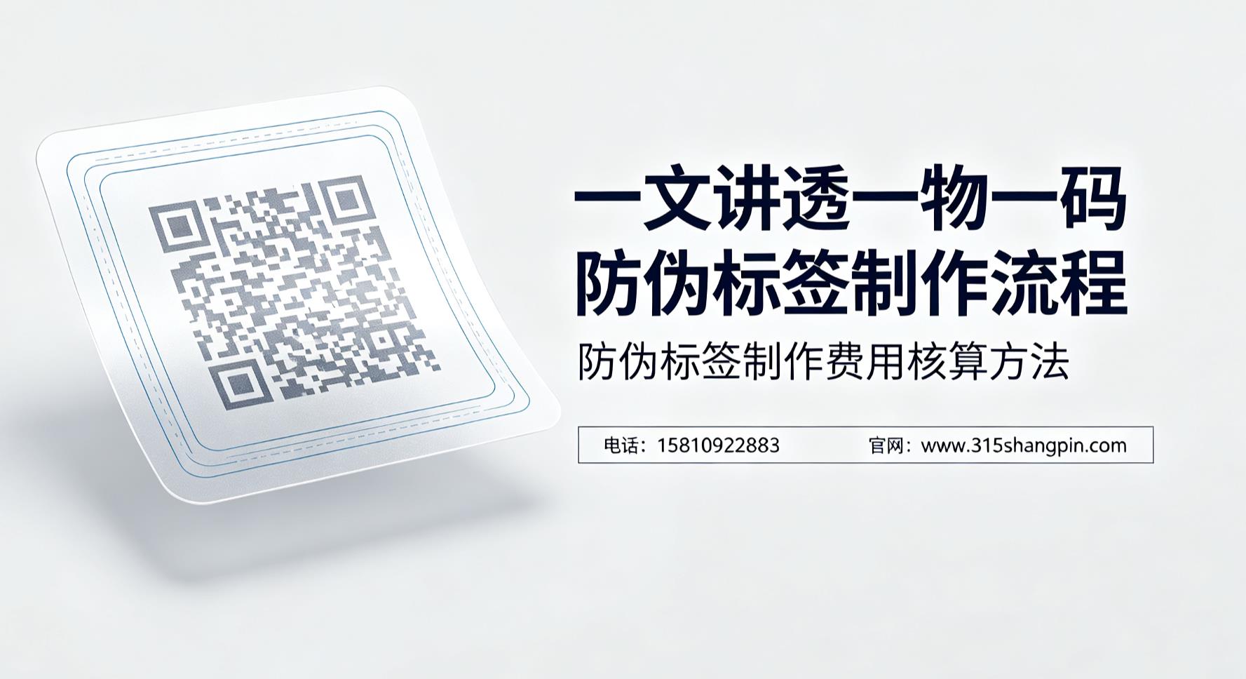 一文讲透一物一码防伪标签制作流程，防伪标签制作费用核算方法