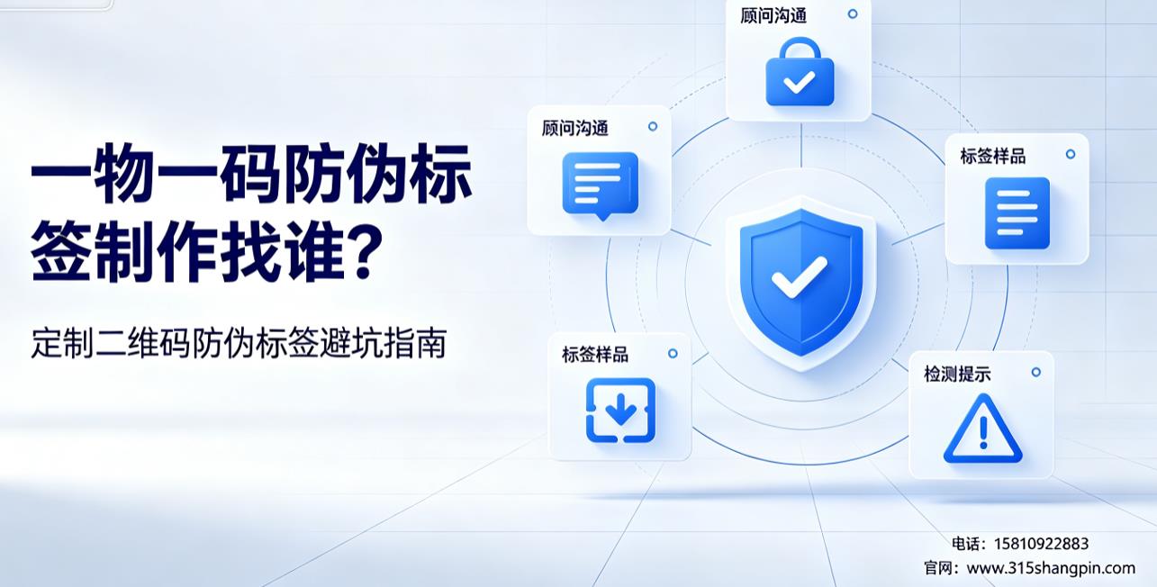 一物一码防伪标签制作找谁？定制二维码防伪标签避坑指南