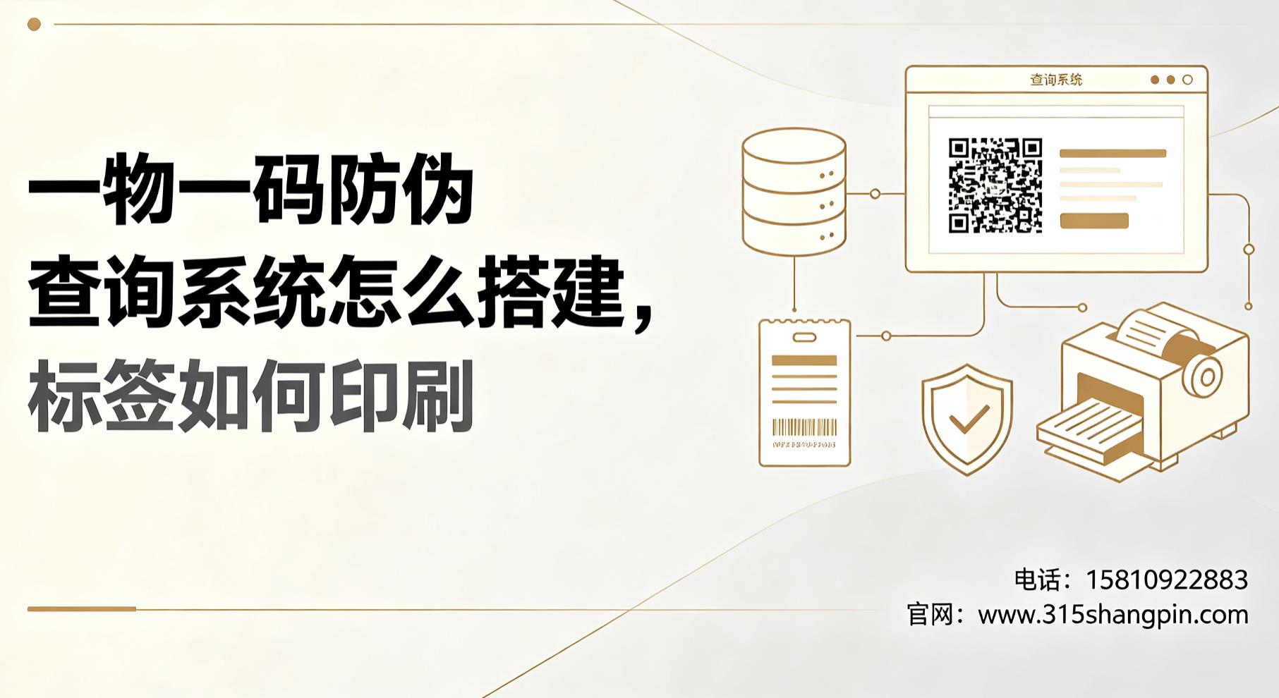 一物一码防伪查询系统怎么搭建，二维码防伪标签如何印刷