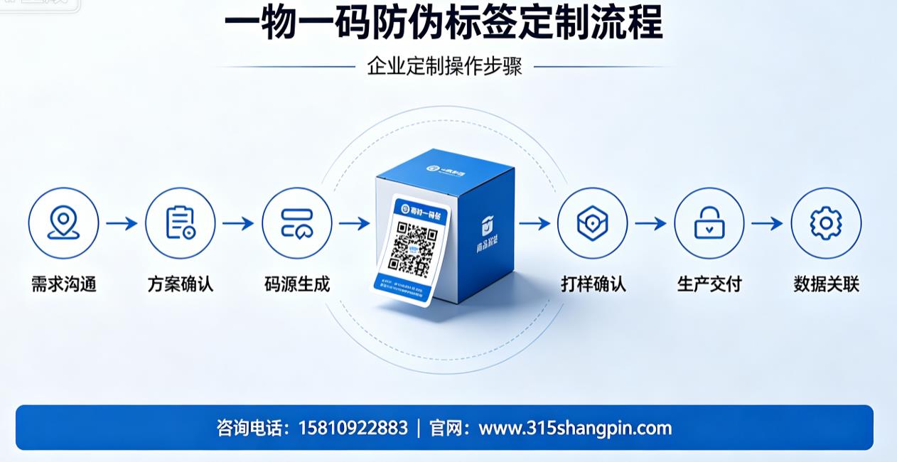 一物一码防伪标签定制流程，企业定制操作步骤