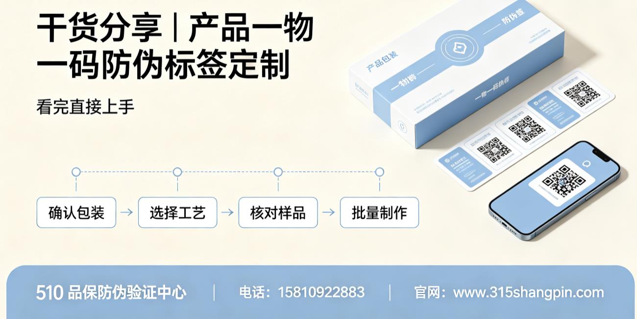干货分享|产品一物一码防伪标签定制,看完直接上手 干货分享|产品一物一码防伪标签定制,看完直接上手