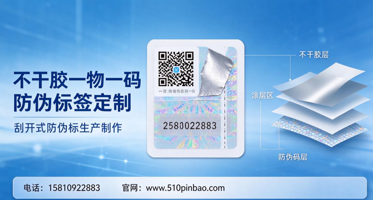 不干胶一物一码防伪标签定制,刮开式防伪标生产制作 不干胶一物一码防伪标签定制,刮开式防伪标生产制作