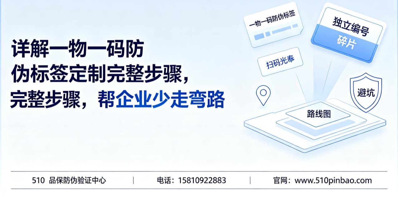  详解一物一码防伪标签定制完整步骤，帮企业少走弯路
