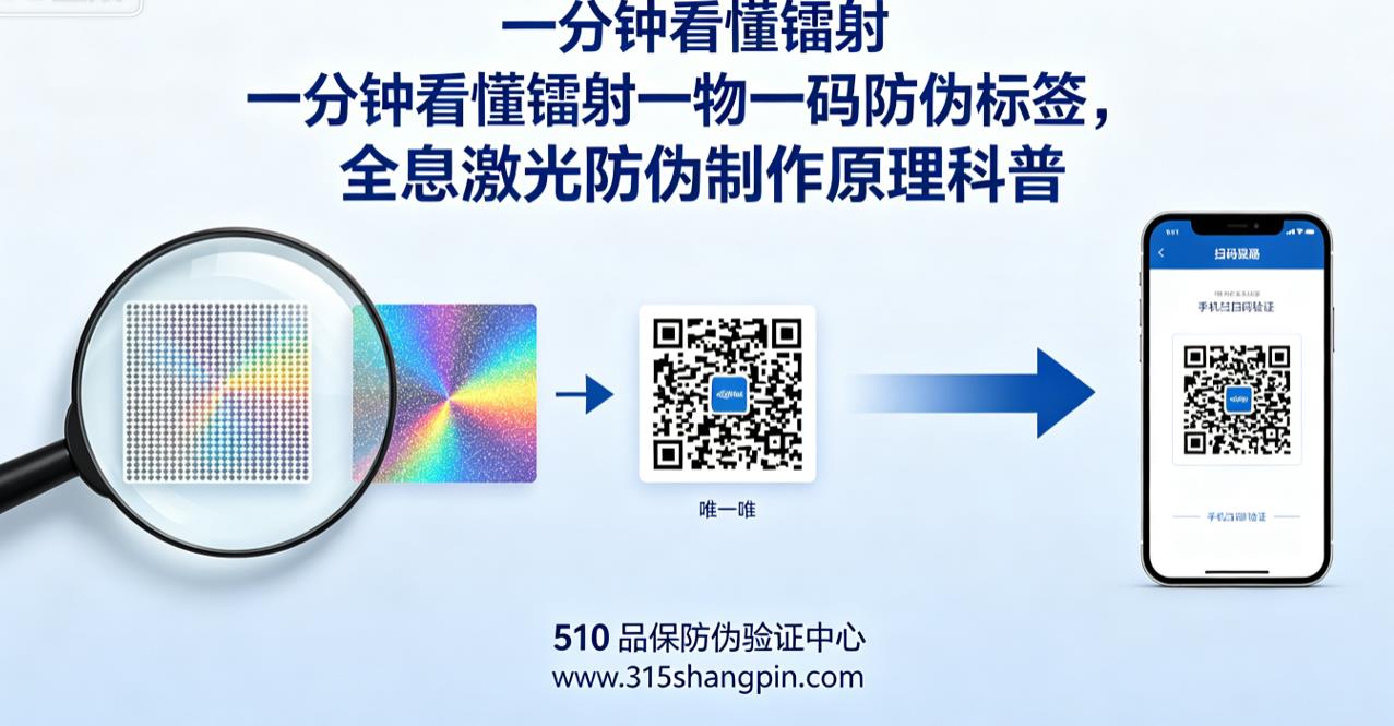 一分钟看懂镭射一物一码防伪标签，全息激光防伪制作原理科普
