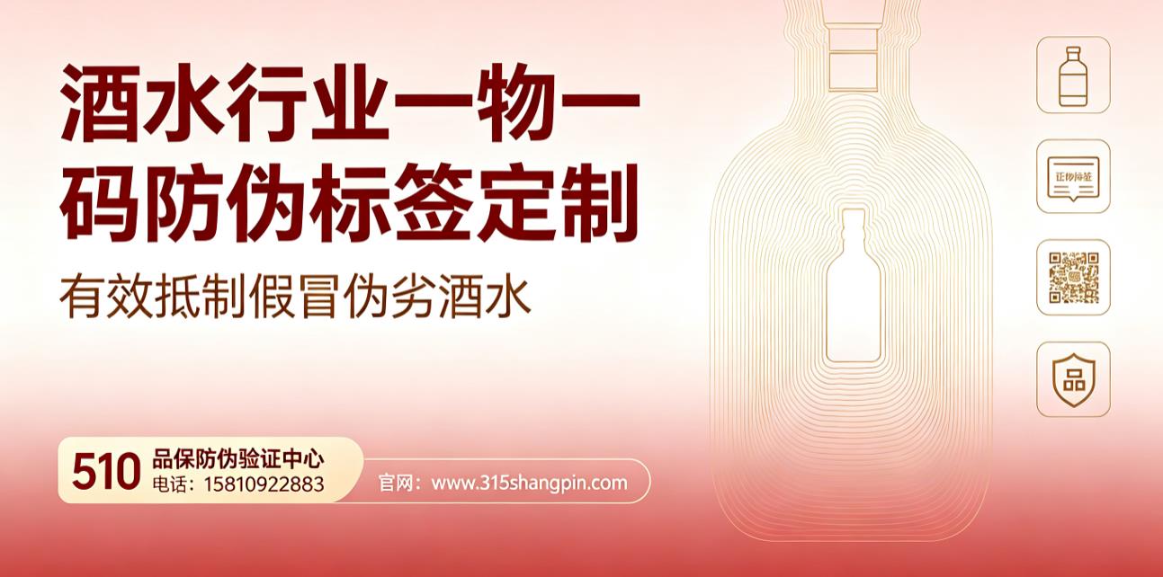 酒水行业一物一码防伪标签定制，有效抵制假冒伪劣酒水