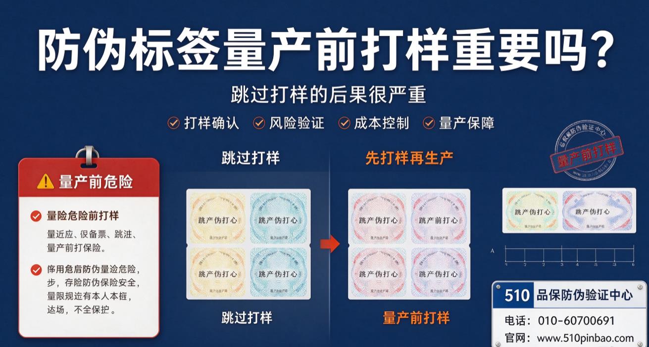 防伪标签量产前打样重要吗？跳过打样的后果很严重