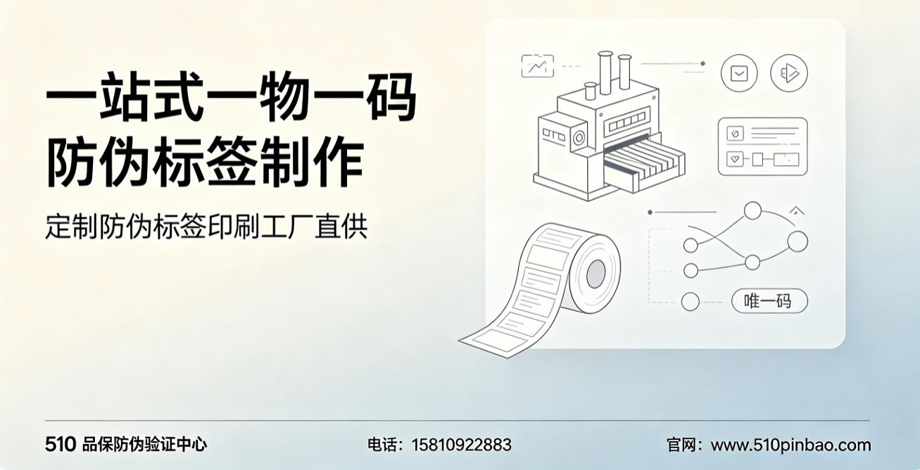 一站式一物一码防伪标签制作，定制防伪标签印刷工厂直供