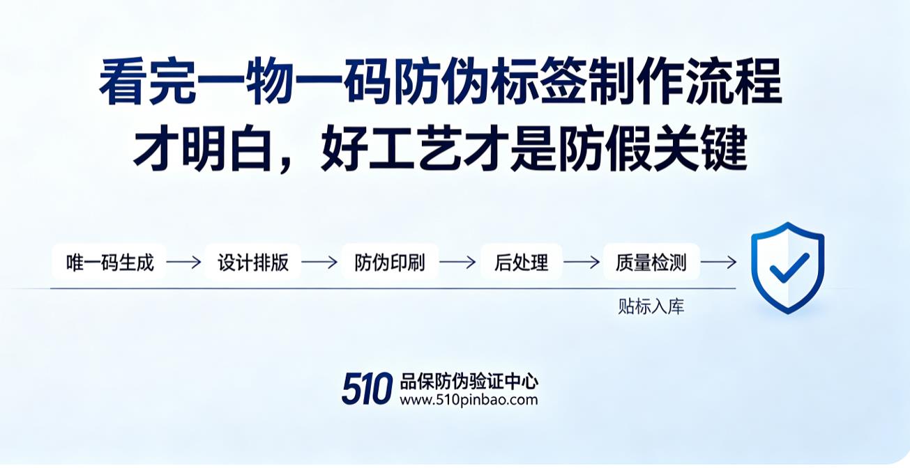 看完一物一码防伪标签制作流程才明白，好工艺才是防假关键