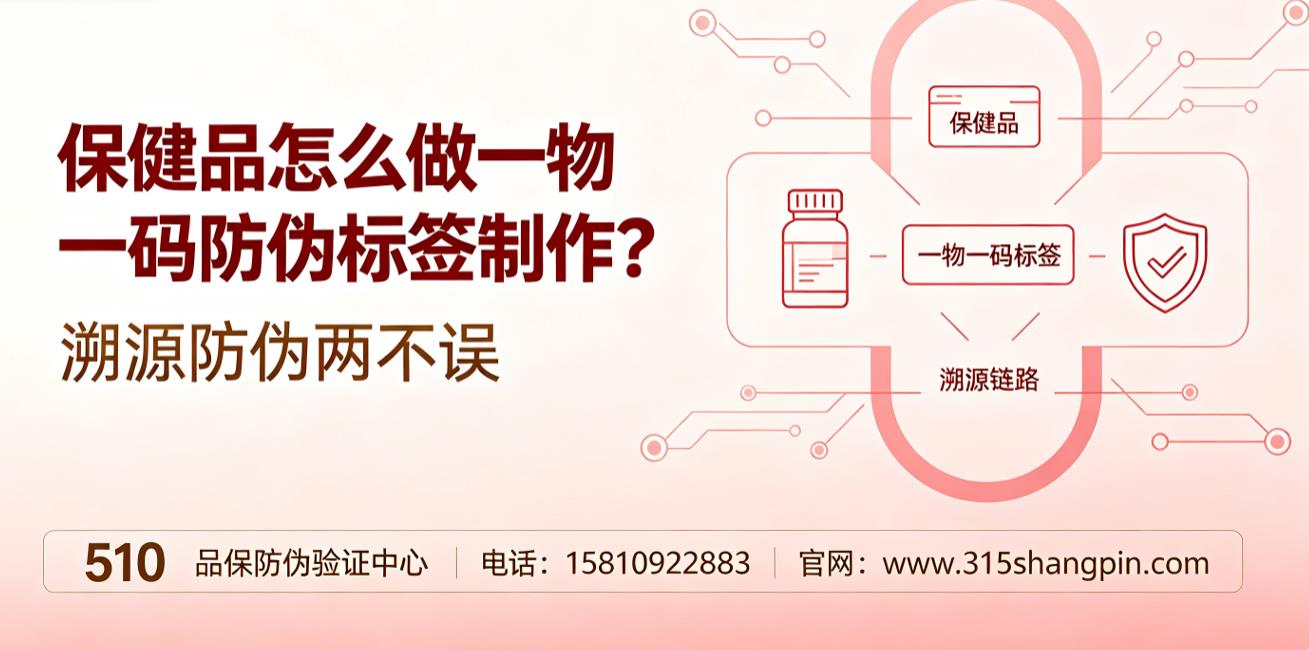 保健品怎么做一物一码防伪标签制作？溯源防伪两不误