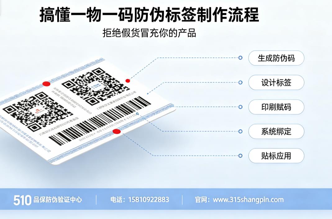搞懂一物一码防伪标签制作流程，拒绝假货冒充你的产品