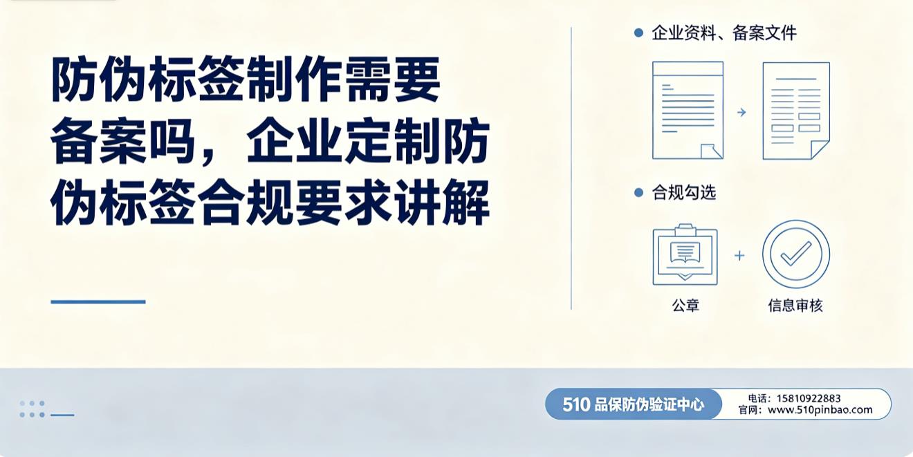一物一码防伪标签制作需要备案吗，企业定制防伪标签合规要求讲解