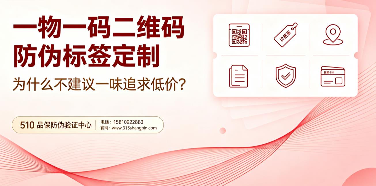 一物一码二维码防伪标签定制，为什么不建议一味追求低价？