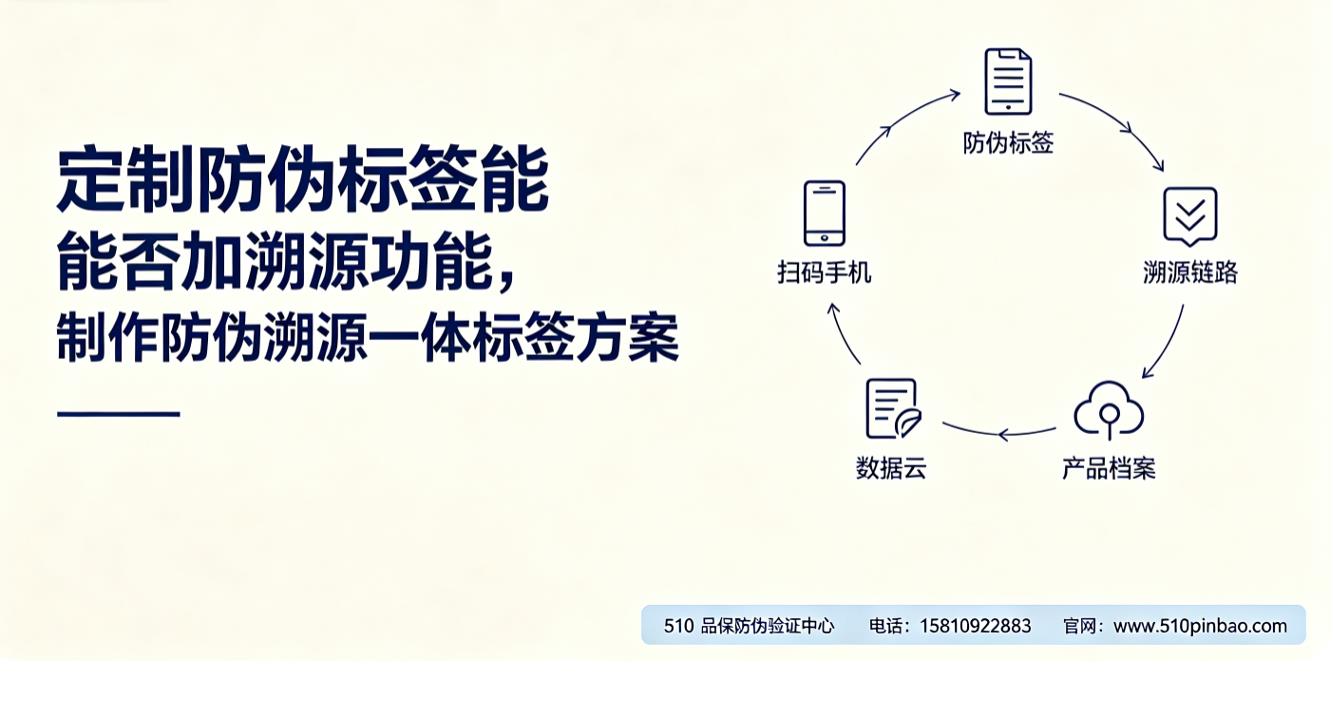 定制一物一码防伪标签能否加溯源功能，制作防伪溯源一体标签方案