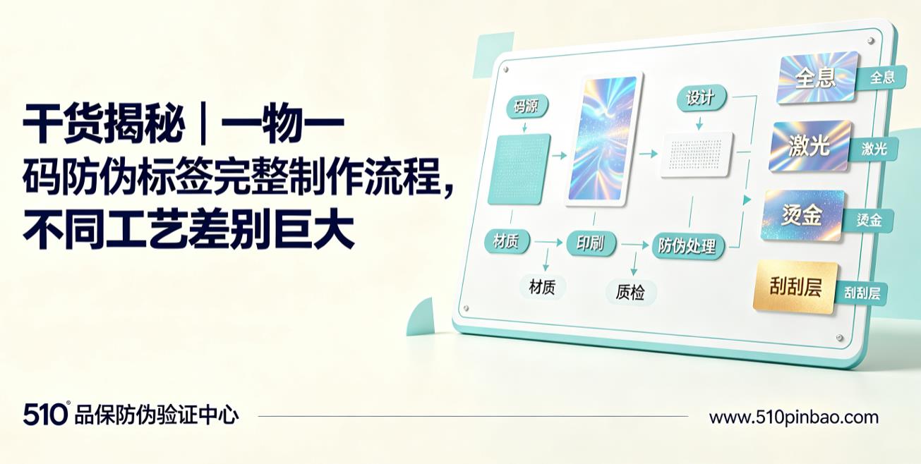 干货揭秘｜一物一码防伪标签完整制作流程，不同工艺差别巨大