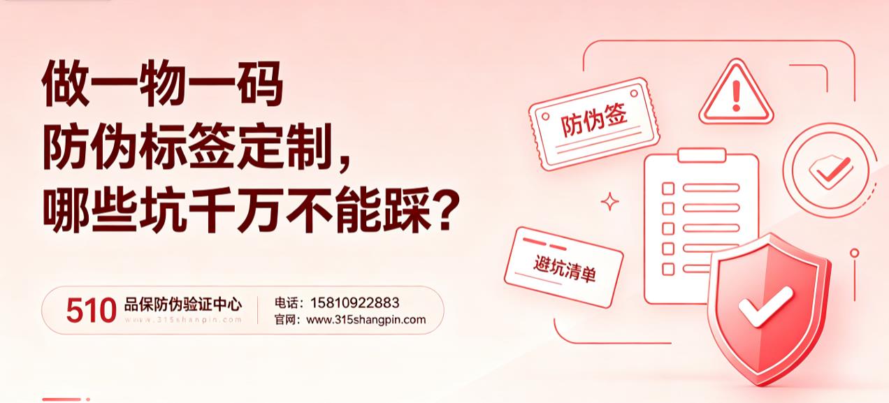 做一物一码防伪标签定制，哪些坑千万不能踩？