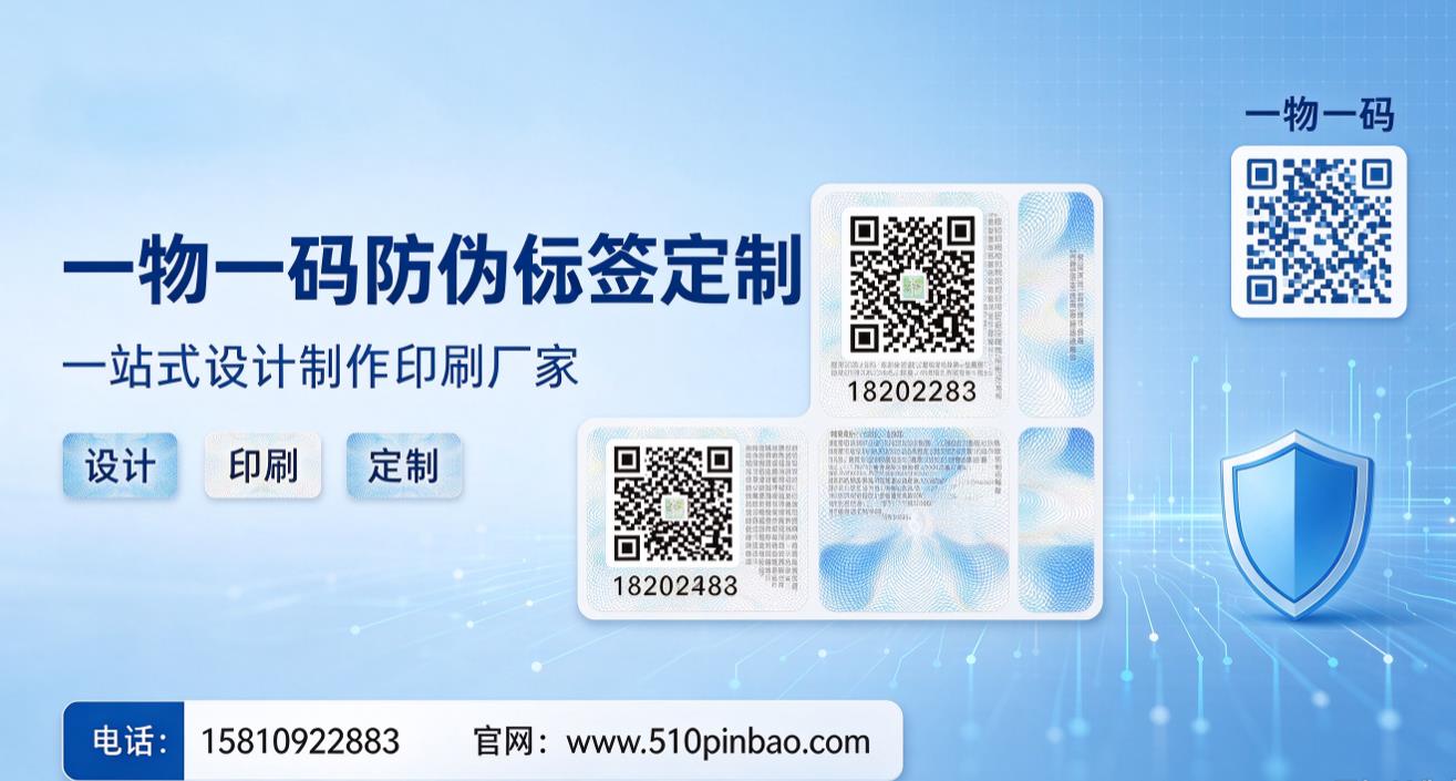 一物一码防伪标签定制,一站式设计制作印刷厂家 一物一码防伪标签定制,一站式设计制作印刷厂家