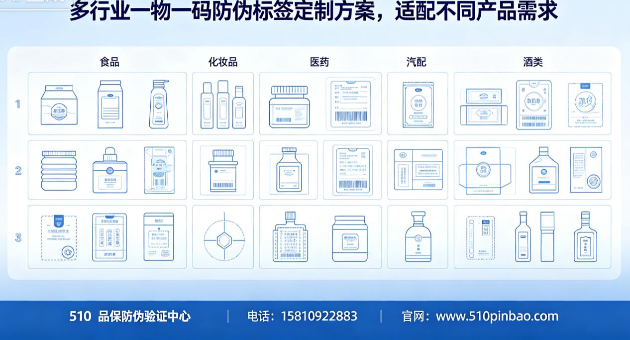 多行业一物一码防伪标签定制方案，适配不同产品需求