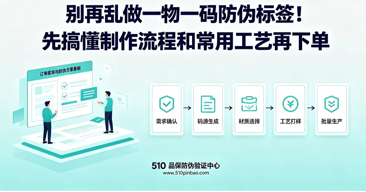 别再乱做一物一码防伪标签！先搞懂制作流程和常用工艺再下单