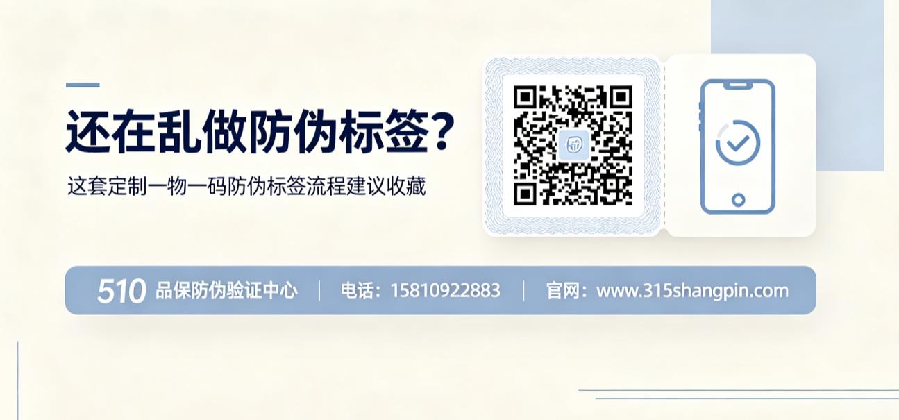 还在乱做防伪标签?这套定制一物一码防伪标签流程建议收藏 还在乱做防伪标签?这套定制一物一码防伪标签流程建议收藏