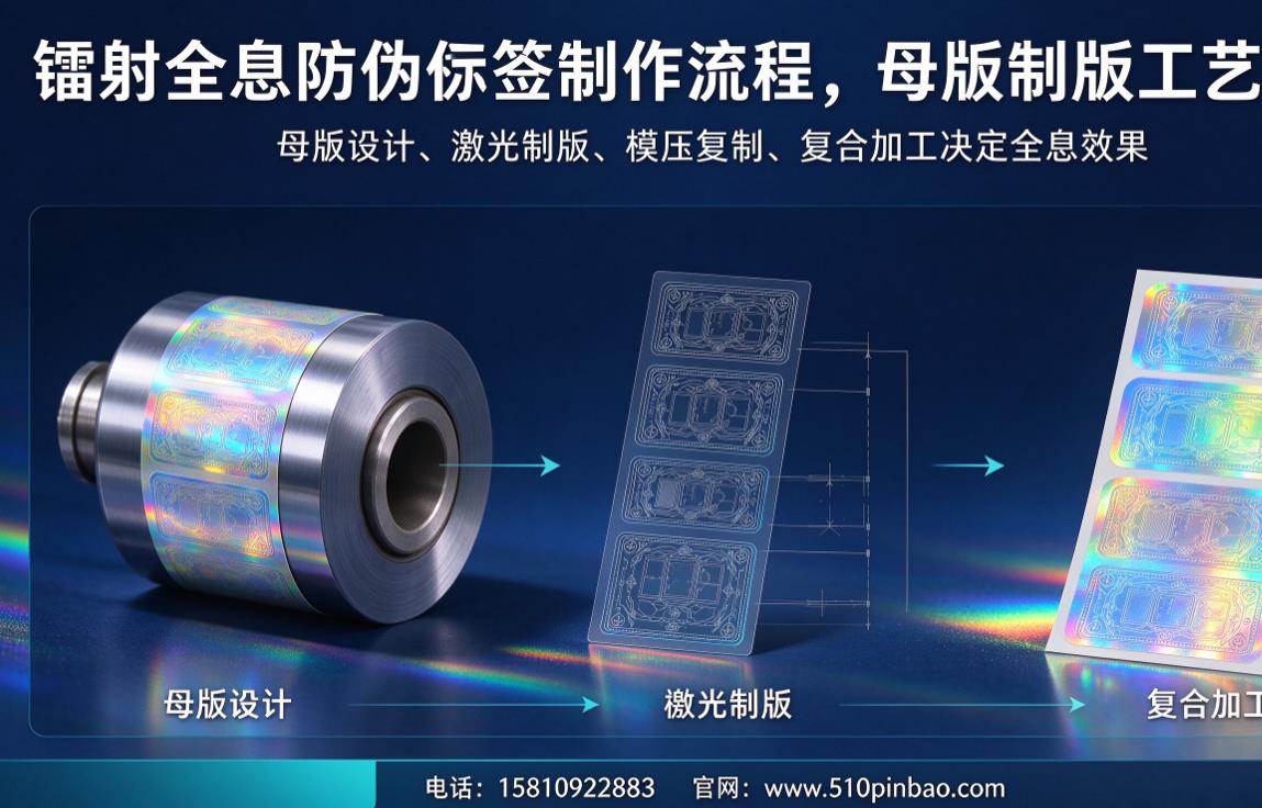 镭射全息防伪标签制作流程，母版制版工艺讲解