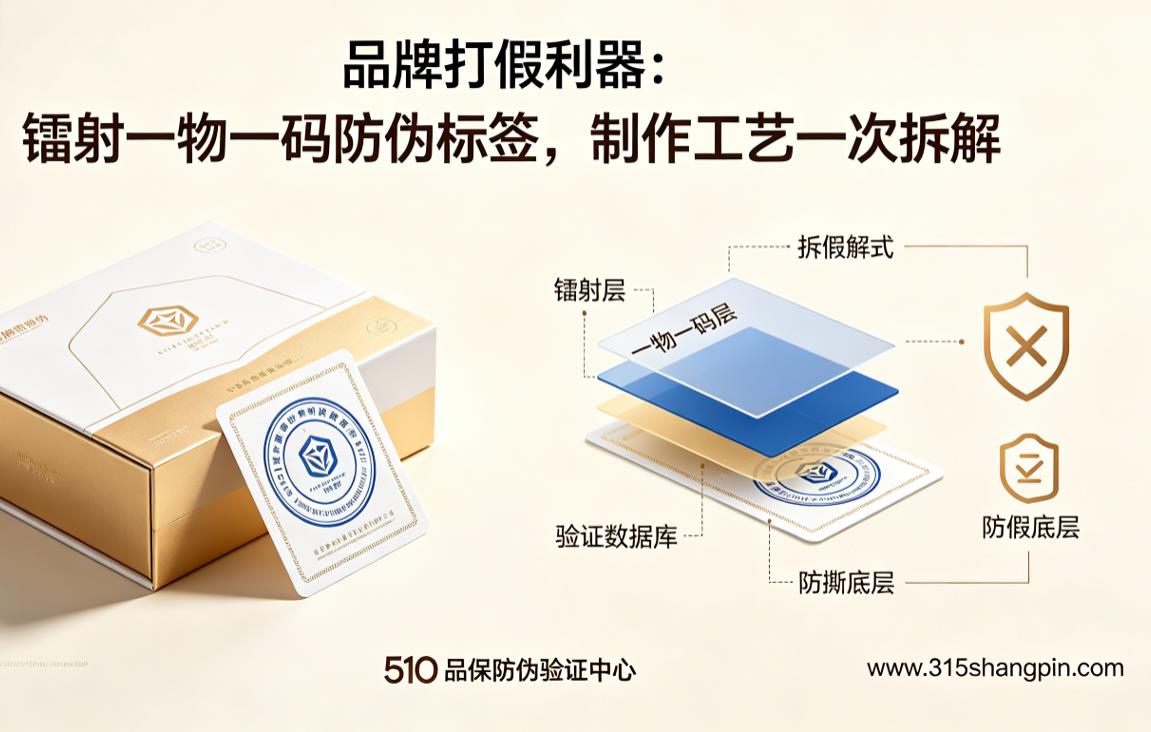 品牌打假利器：镭射一物一码防伪标签，制作工艺一次拆解