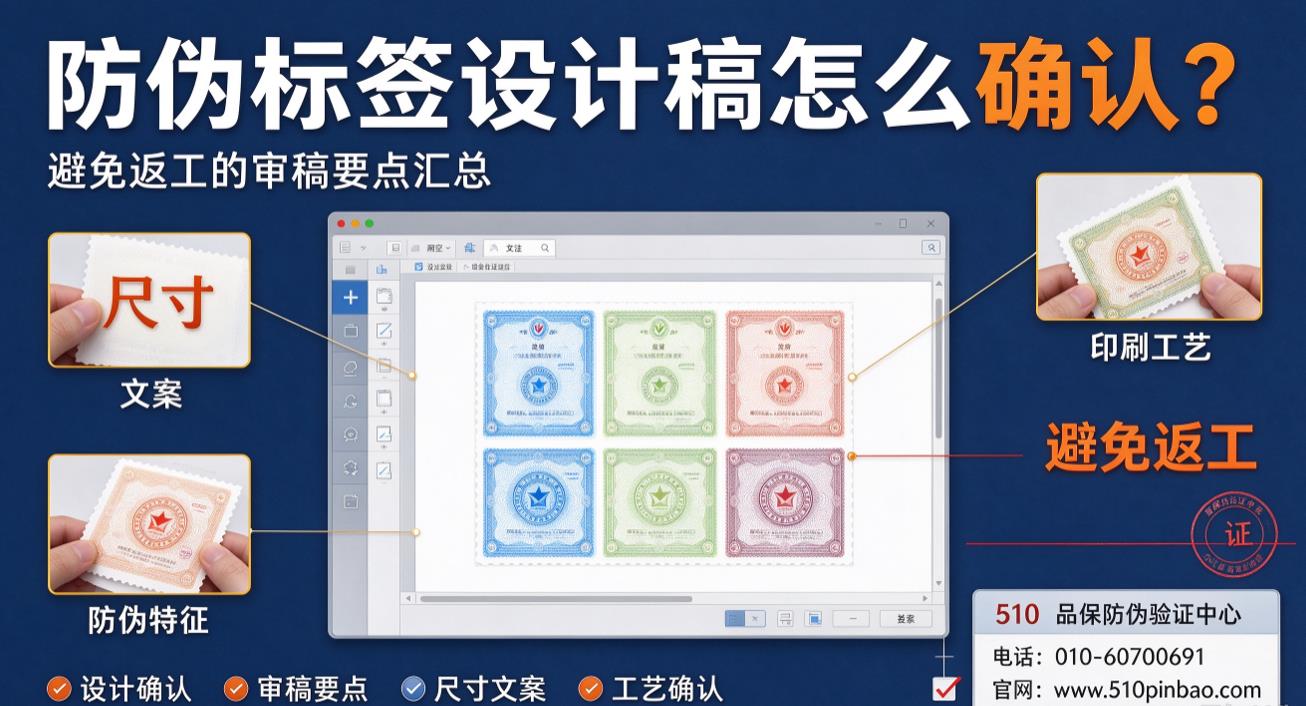 一物一码防伪标签设计稿怎么确认？避免返工的审稿要点汇总