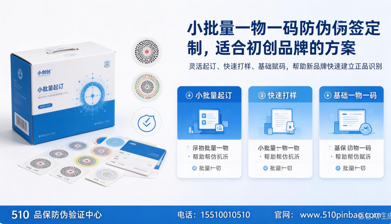 小批量一物一码防伪标签定制，适合初创品牌的方案