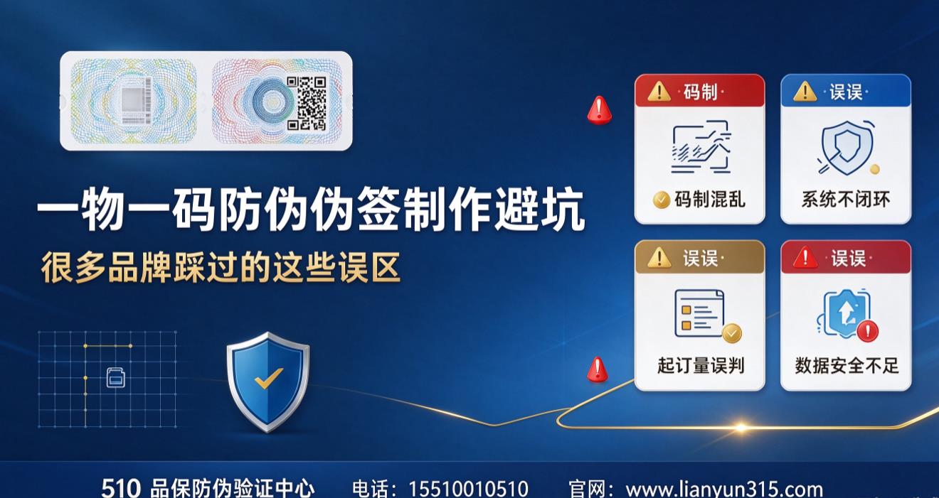 一物一码防伪标签制作避坑：很多品牌踩过的这些误区
