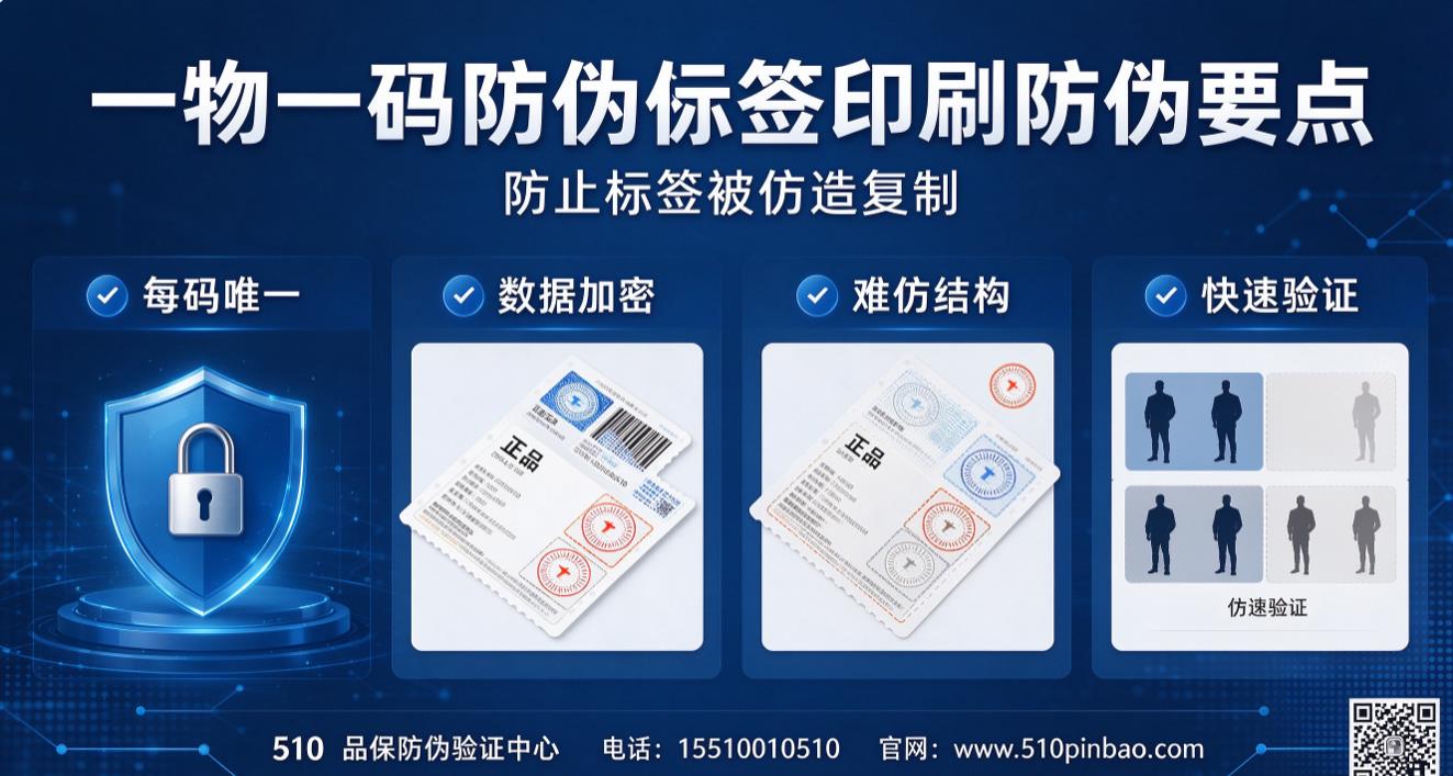 一物一码防伪标签印刷防伪要点，防止标签被、复制
