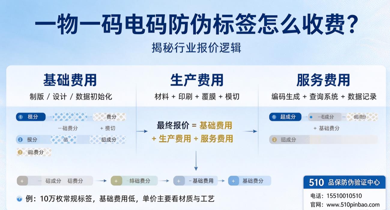 一物一码电码防伪标签怎么收费？揭秘行业报价逻辑