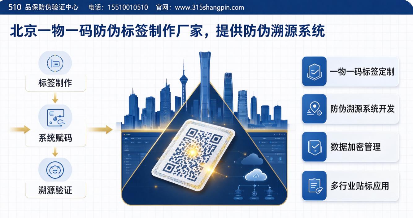 北京一物一码防伪标签制作厂家，提供防伪溯源系统