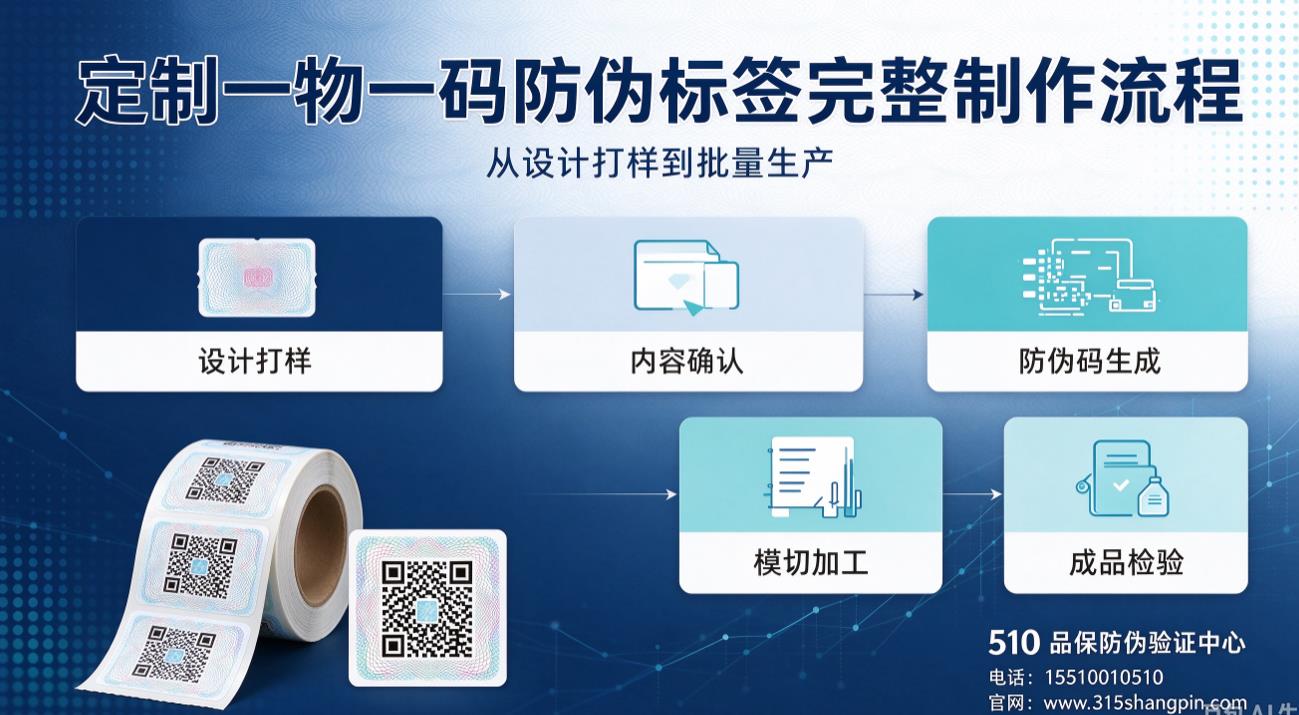 定制一物一码防伪标签完整制作流程，从设计打样到批量生产
