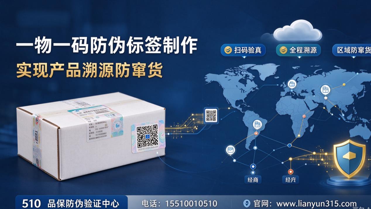 一物一码防伪标签制作，实现产品溯源防窜货