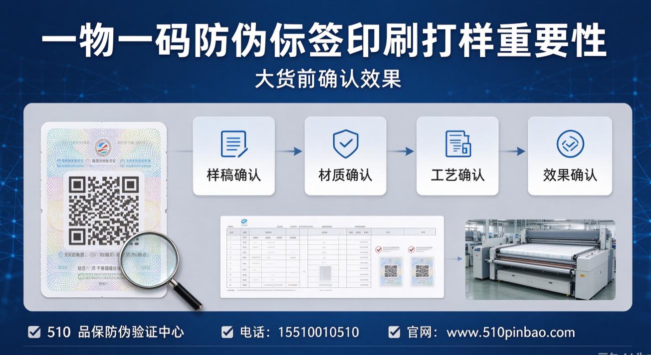一物一码防伪标签印刷打样重要、，大货前确认效果